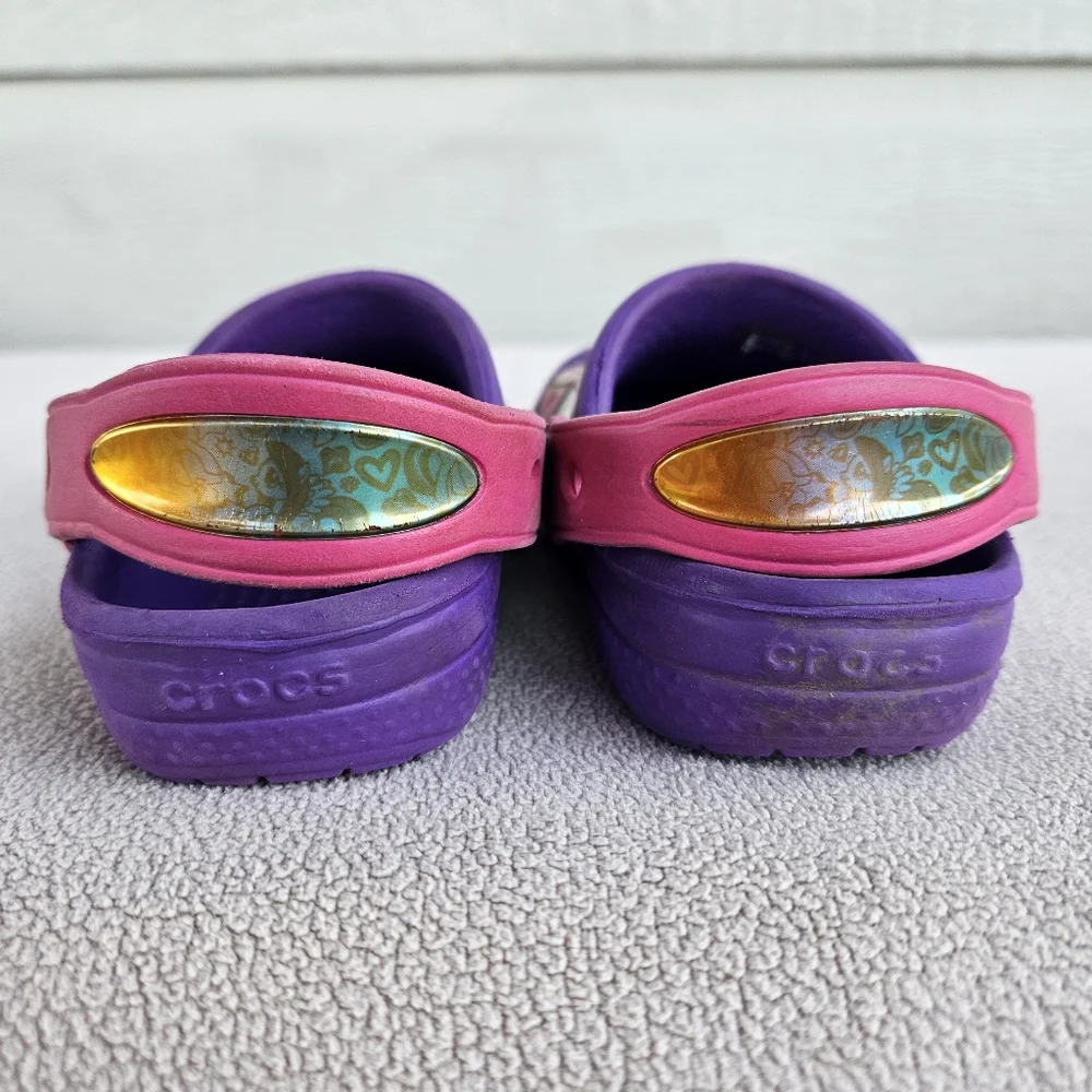 Crocs Clog Toddler SZ 6 Slip-On Purple My Little Pony Water Shoes Girl